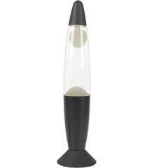 iTotal - Color-changing LED Lava Lamp - Black Base and White Wax (XL2678)