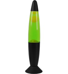 iTotal - LED Lava Lamp w/Green Light - Black Base and White Wax (XL2681)