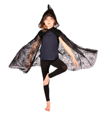 Den Goda Fen - Spiderweb Cape (98-128 cm) (F7763)