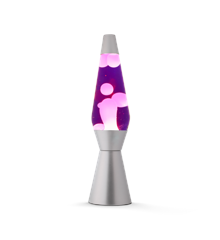 iTotal - Lava Lamp 36 cm - Silver Base, Purple Liquid and White Wax (XL1766)