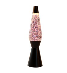 iTotal - Lava Lamp 36 cm - Black Base and Glitter (XL2344)