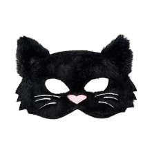 Den Goda Fen - Fluffy Black Cat Mask (F85012)