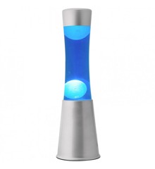 iTotal - Lava Lamp 40 cm - Silver Base, Blue Liquid and White Wax (XL1791)