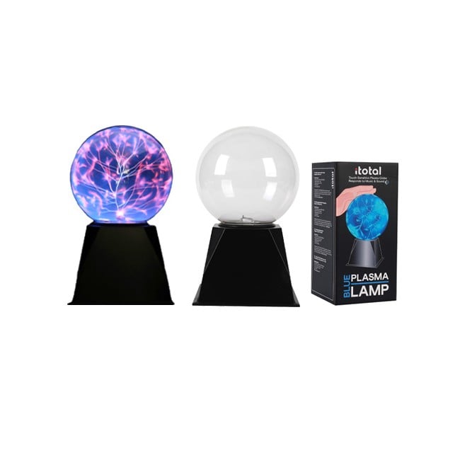 iTotal - Blå Plasma Lampe Mellem (13 cm)