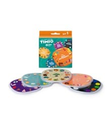 Timio - Disc sæt 1 - Vilde dyr, børnerim, farver, musik og kroppens dele