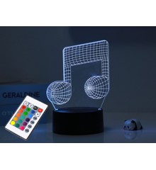 iTotal - 3D LED Lampe - Music