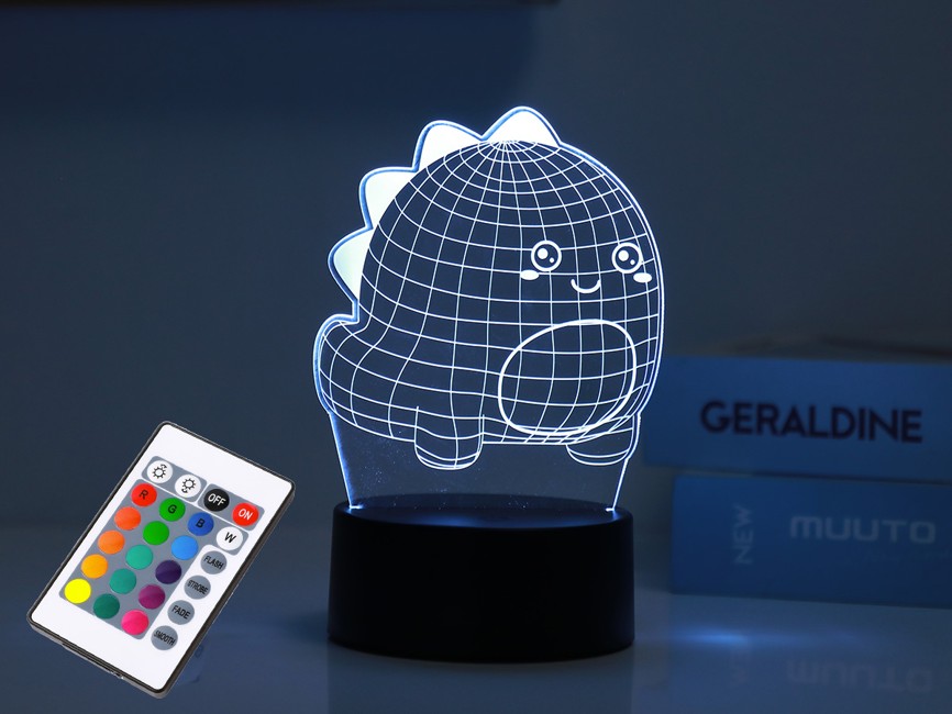 iTotal - 3D LED Lampe - Hello Dino