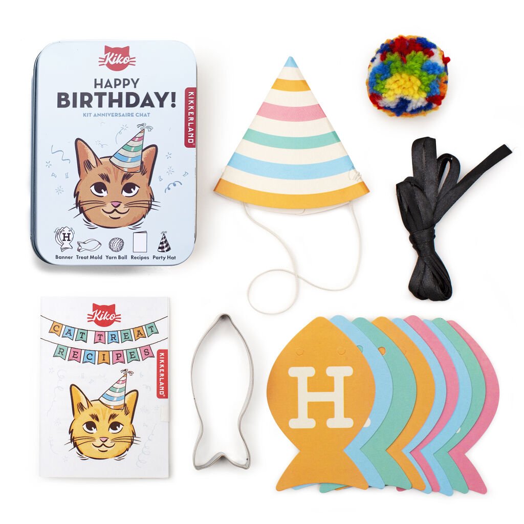 Happy Birthday Cat Tin - Gadgets