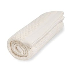 Vinter & Bloom - Filt Soft Grid Blanket ECO Pearl White