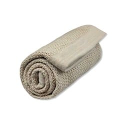 Vinter & Bloom - Filt Soft Grid Blanket ECO Pebble Greige