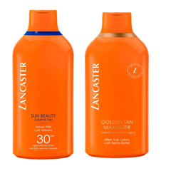 Lancaster - SUN BEAUTY Sublime Tan Velvet Milk SPF 30 - 400 ml + Lancaster - After Sun GoldenTan Maximizer 400 ml