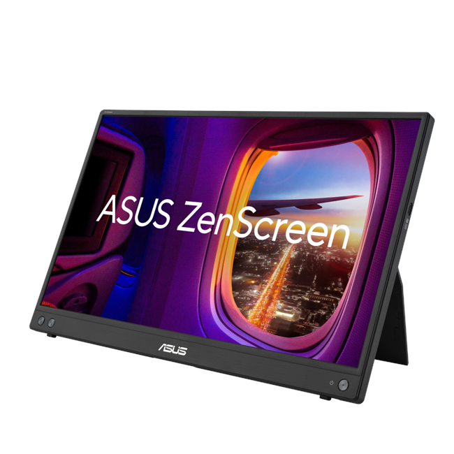 ASUS - ZenScreen 15.6" MB16AHV Portable USB-C Monitor 1920x1080p IPS 60Hz Antibacterial treatment