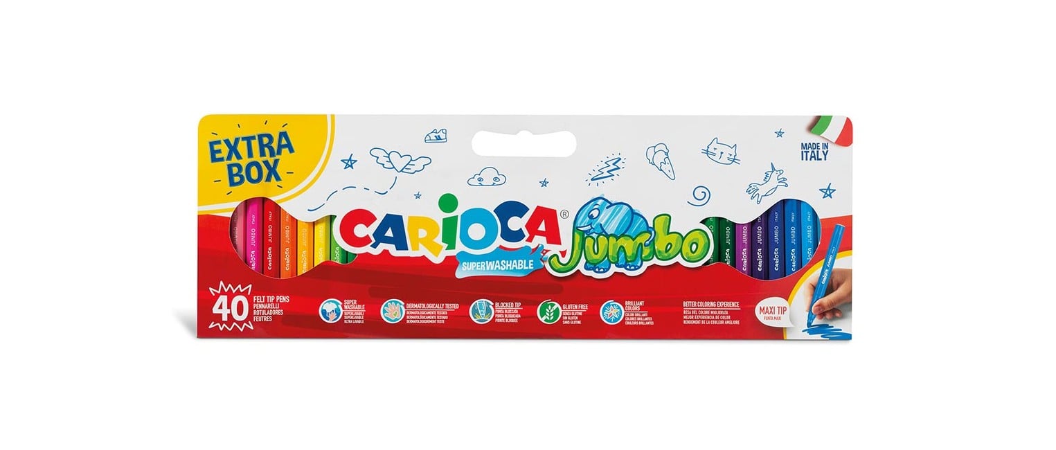 Carioca - Jumbo Markers, 40 pcs (32753)