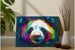 SPLAT PLANET - Clay painting on canvas 30x40cm - Panda (777682) thumbnail-5