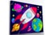 SPLAT PLANET - Clay painting on canvas 30x40cm - Space (777685) thumbnail-4