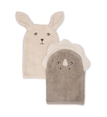 That's Mine - Michi Wash Cloth 2 pcs Bunny & Dino