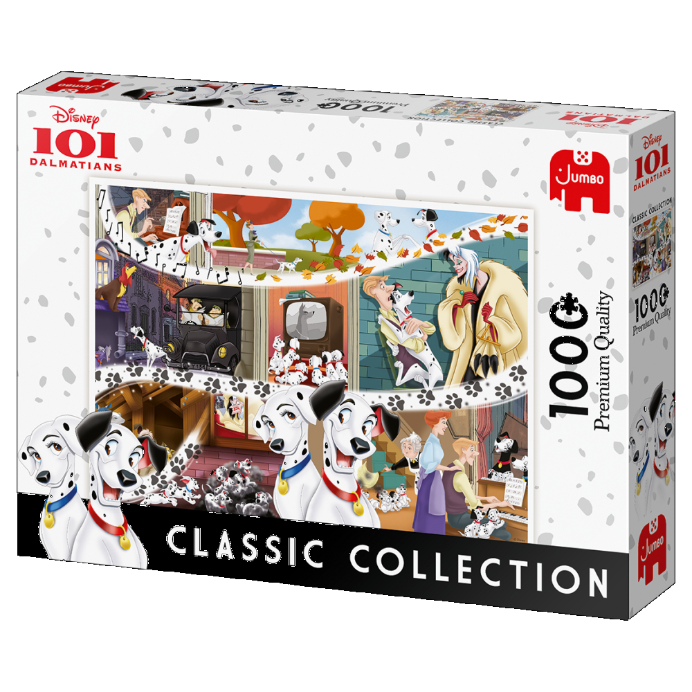 Jumbo - Disney Classic Collection: 101 Dalmatians (1000 pieces) (JUM9487) - Leker