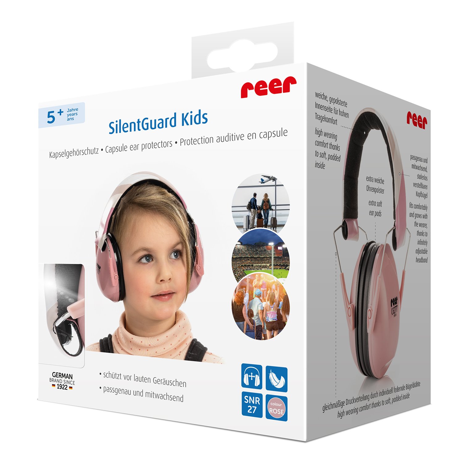 Reer - SilentGuard Kids Ear Protectors - Pink - (RE53304) - Leker