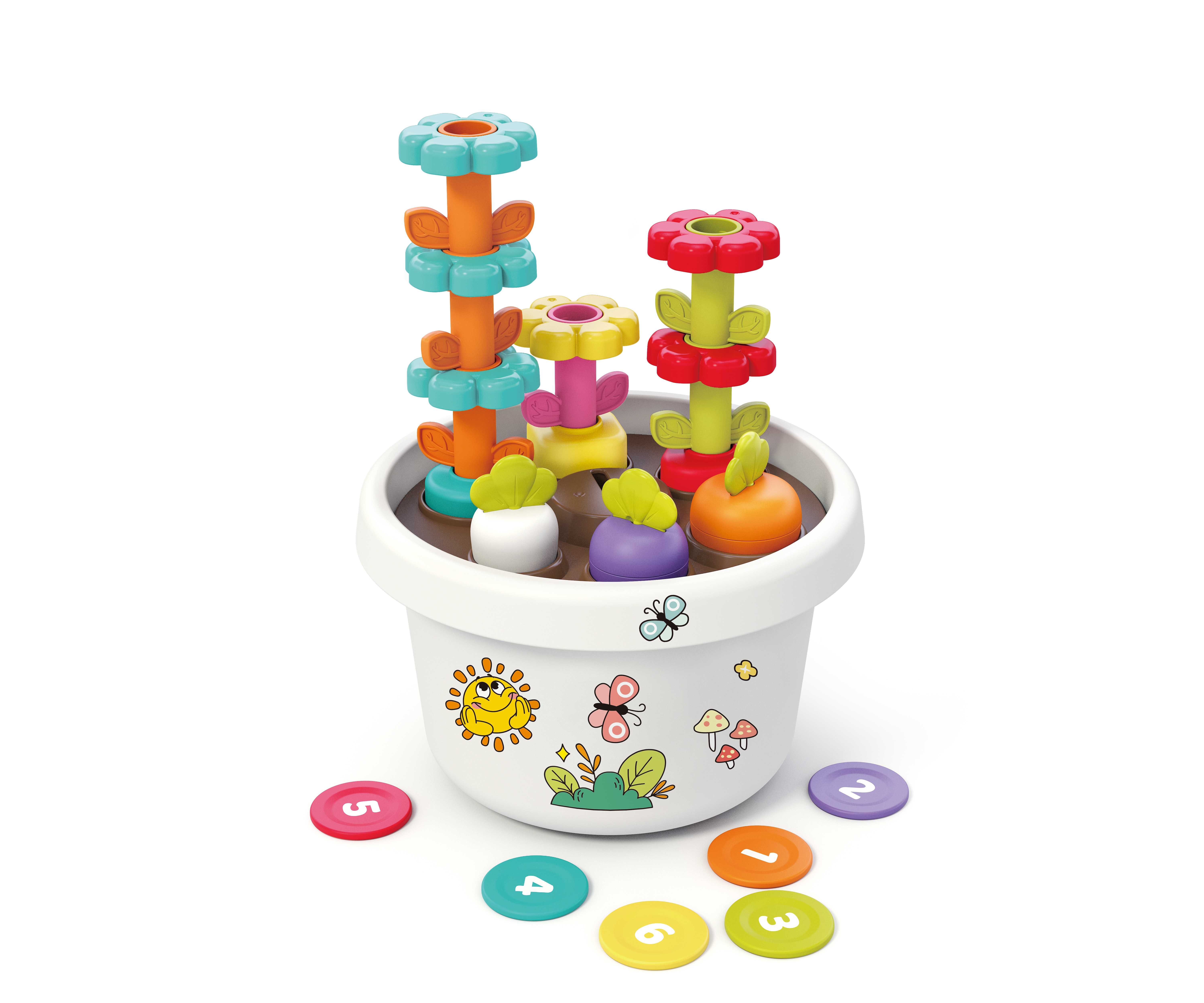 Kinder and Kids - Kreativ potte med planter og klistermærker