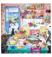 eeBoo - Puzzle 1000 pcs - Pink Kitchen - (EPZTPNK)