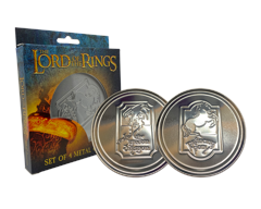 The Lord of the Rings Set of 4 Embossed Metal Coasters