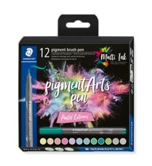 Staedtler - Brush Pen Pigment Pastel, 12 Stk (371 C12-2)