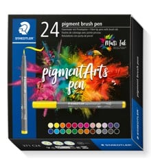 Staedtler - Brush Pen Pigment, 24 Stk