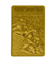 Teenage Mutant Ninja Turtles Limited Edition 24k Gold Plated Comic Book Cover Ingot