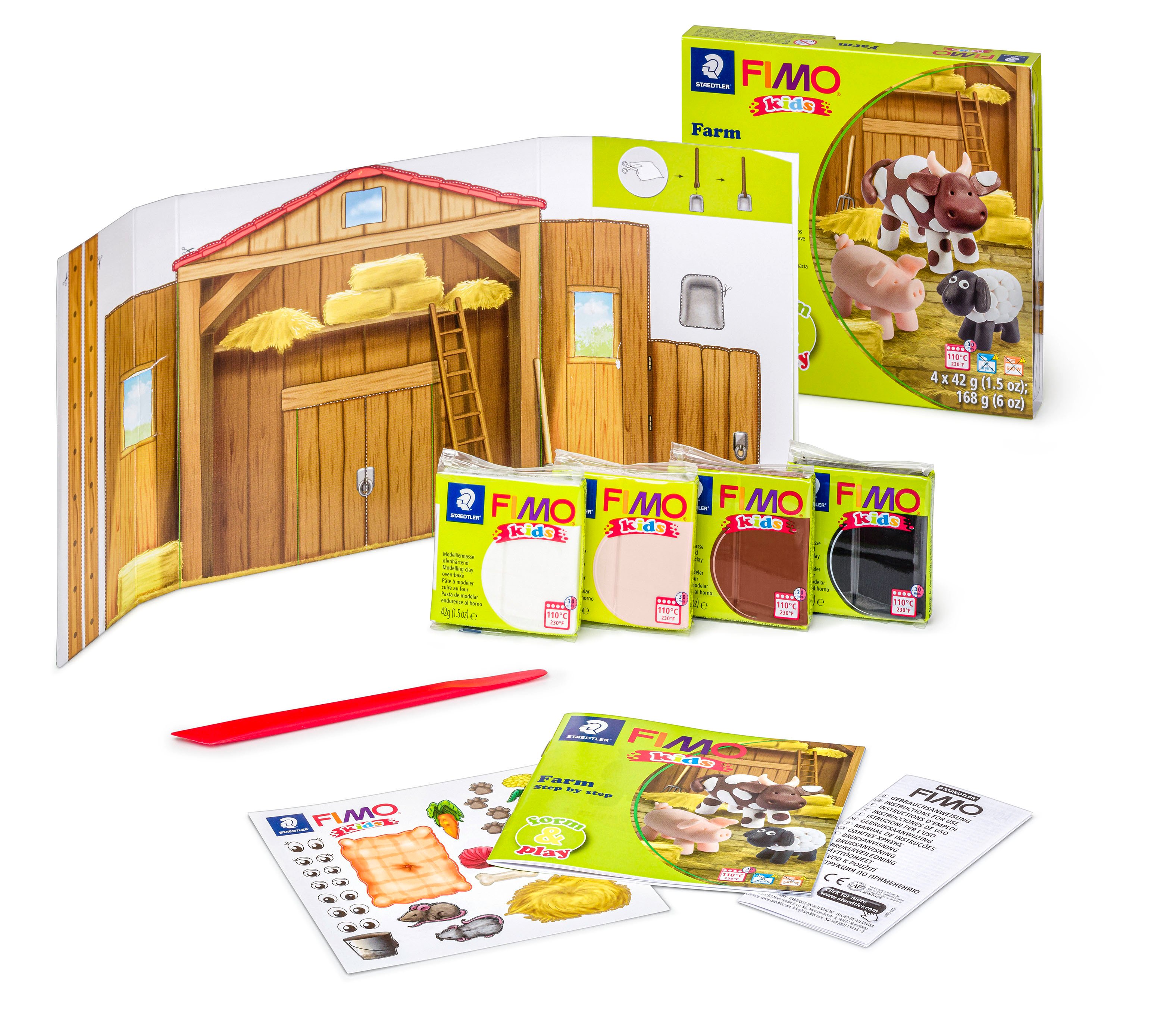 FIMO - Kids Form&Play Set - Farm (8034 01 LZ) - Leker