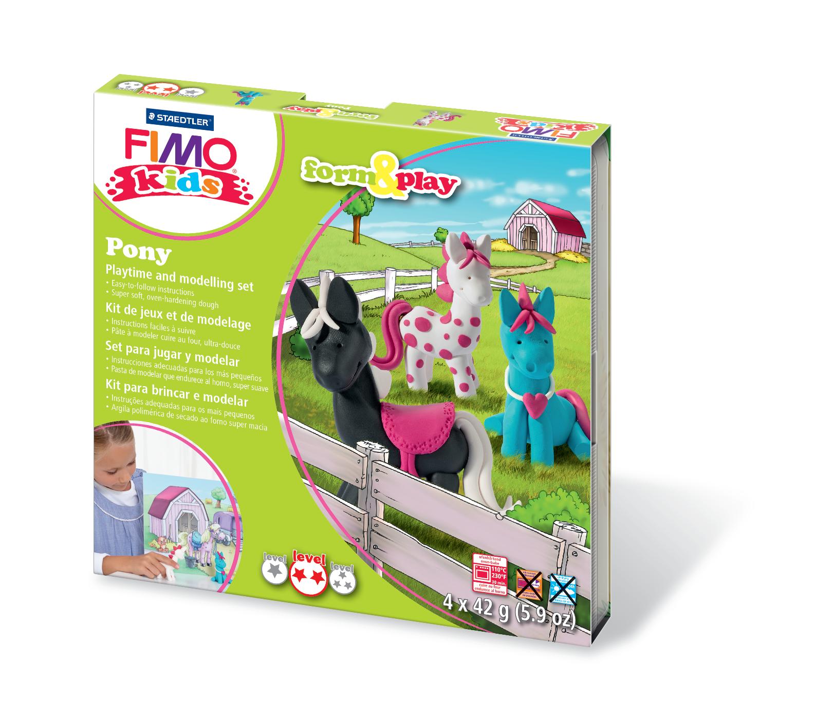 FIMO - Kids Form & Play Sæt - Pony thumbnail-4