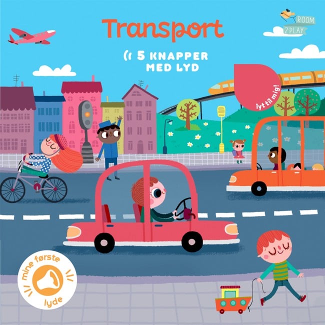 Room2Play - Pegebog med lyd - Transport (Danish) - (R2P1109)