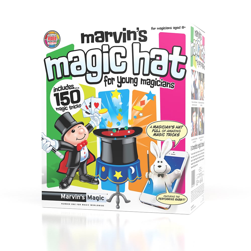 Marvins Magic - Tryllesæt 150 tricks med høj hat - Simply Magic