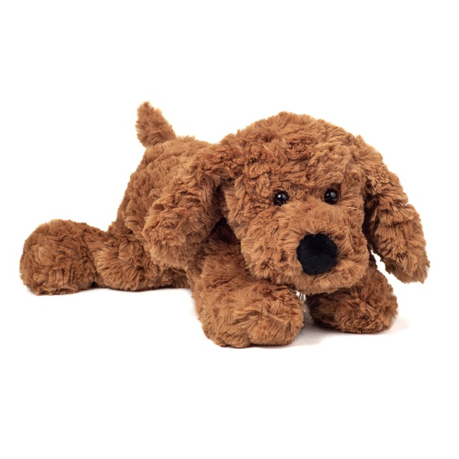 Teddy Hermann - Liggende hund brun 30 cm