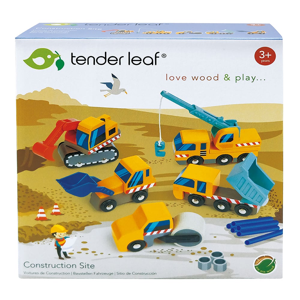 Tender Leaf - 5 Construction Vehicles - (TL8355) - Leker