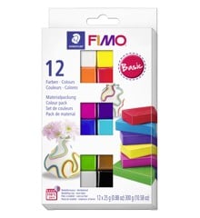 FIMO - Soft Sæt 12x25g - Basic