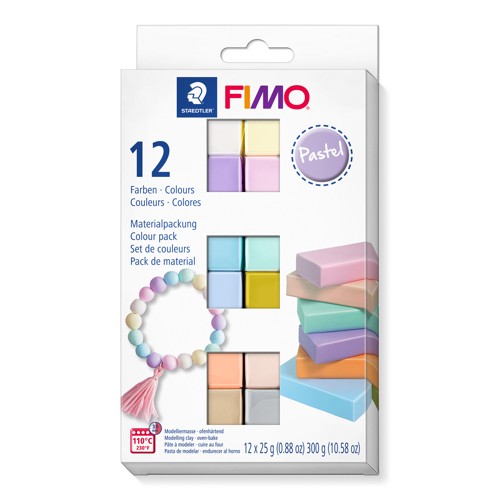 FIMO - Soft Set 12x25g, Pastel (8023 C12-3)