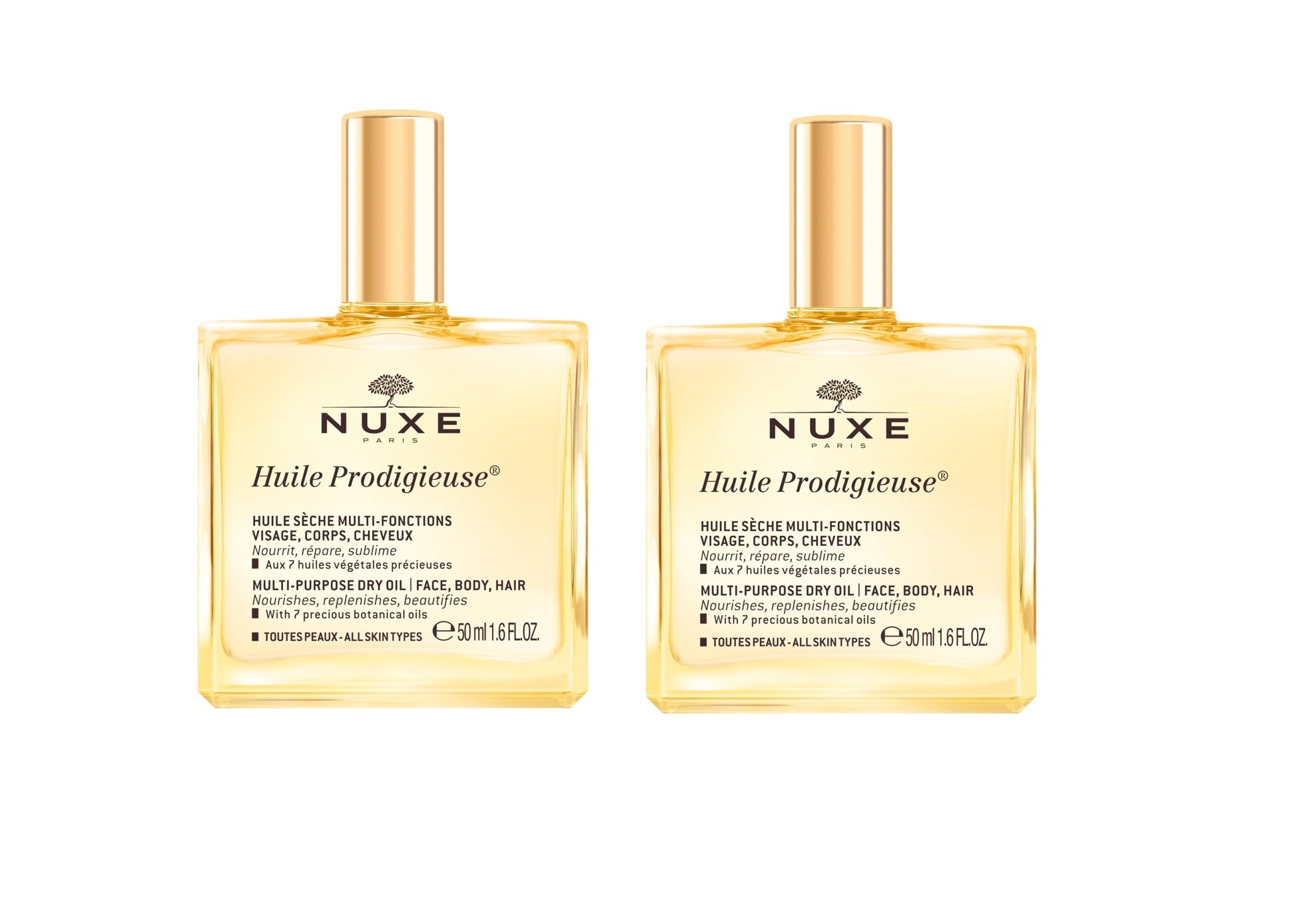 Nuxe - 2 x Huile Prodigieus Face and Body Oil 50 ml - Skjønnhet