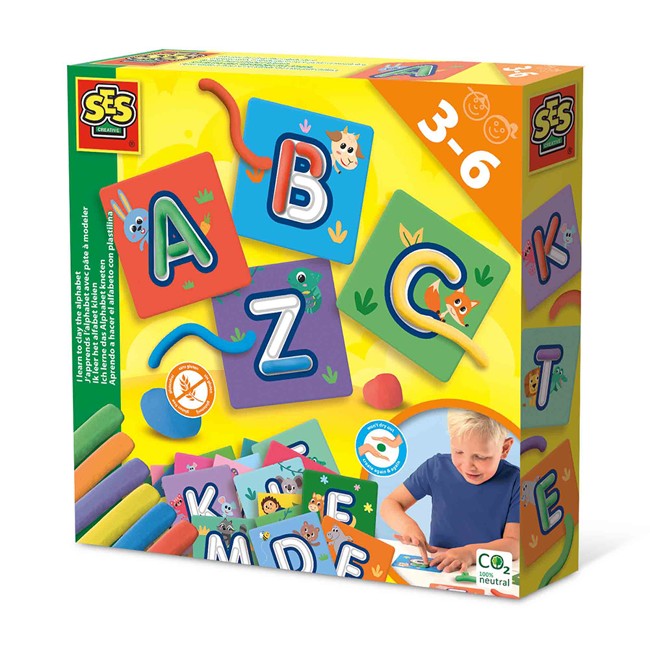 SES Creative - Lær alfabetet med modellervoks