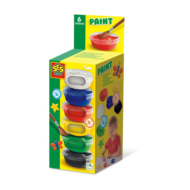 SES Creative - Poster Paint 6x45ml - (S00381)