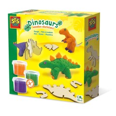 SES Creative - Dough - Dinosaurs wooden skeletons - (S00418)