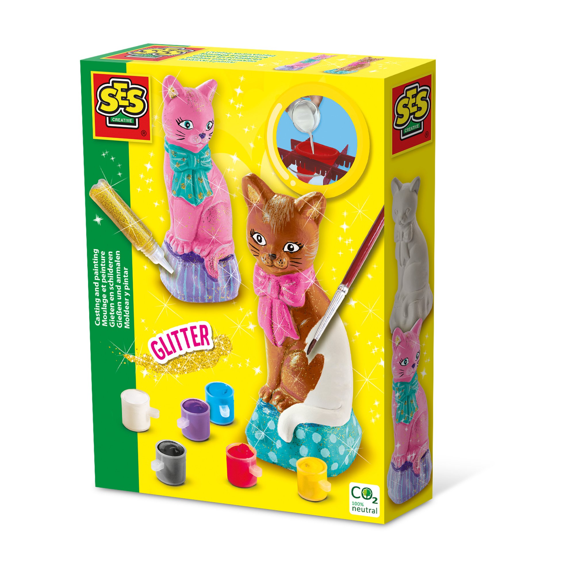 SES Creative - Casting and Painting - Cat - (S01218) - Leker