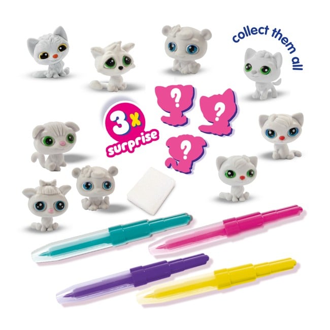 SES Creative - Blow Pens - Decorate 3 Kittens - (S14334)