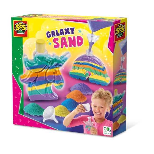 SES Creative - Sandkunst - Galaxy - Enhjørning og Regnbue