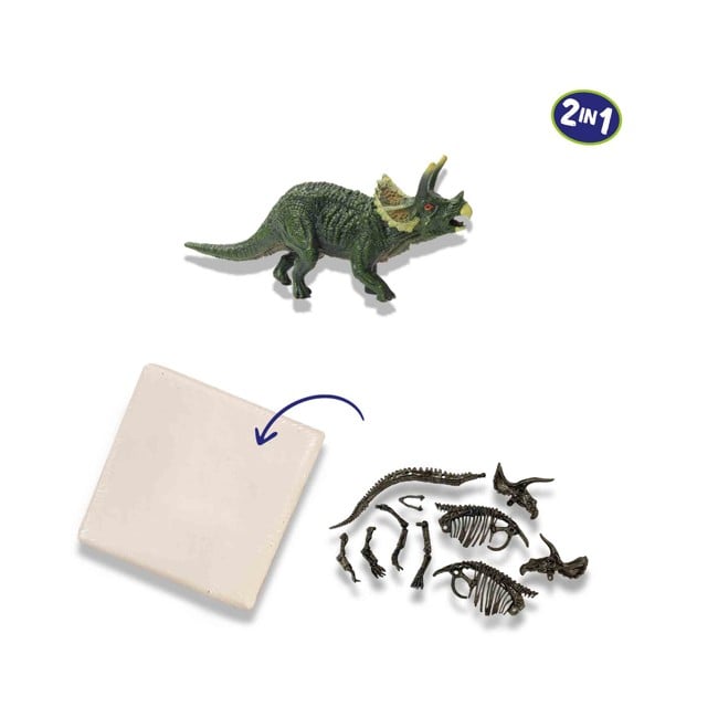 SES Creative - Excavation - Triceratops and Skeleton - (S25093)