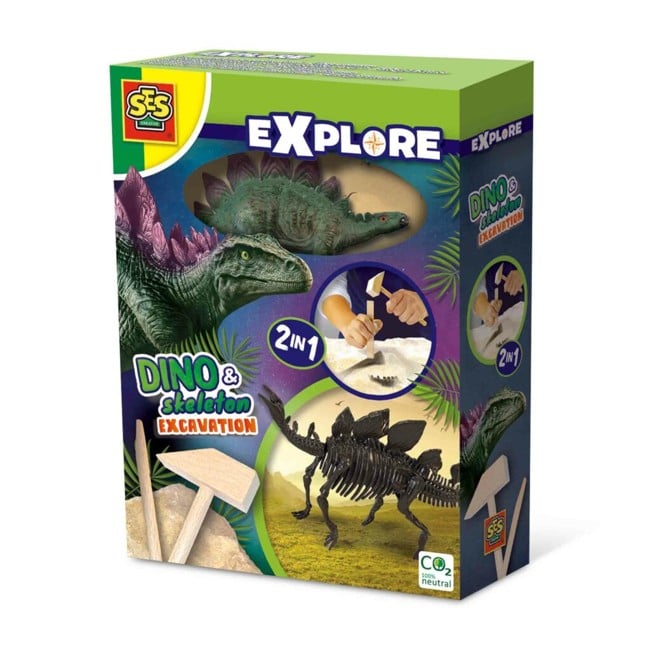 SES Creative - Excavation - Triceratops and Skeleton - (S25094)