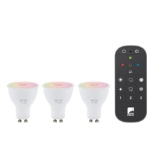EGLO - Set of 3x GU10, remote control - RGB + TW - Zigbee, Bluetooth