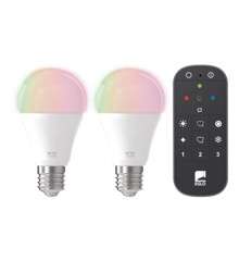 EGLO - Sæt 2x E27 A60, fjernbetjening - RGB + TW - Zigbee, Bluetooth