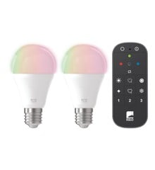 EGLO - Set med 2x E27 A60, fjärrkontroll - RGB + TW - Zigbee, Bluetooth