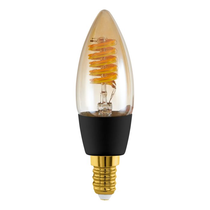 EGLO - E14 C35 Spiral LED Lyspære - Amber - Tunable White - Zigbee&Bluetooth