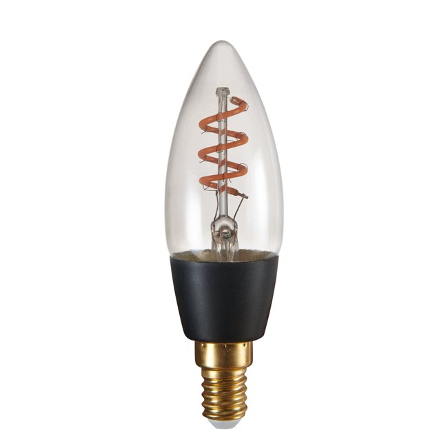 EGLO - E14 C35 spiraal, rook - Warm wit - Zigbee, Bluetooth